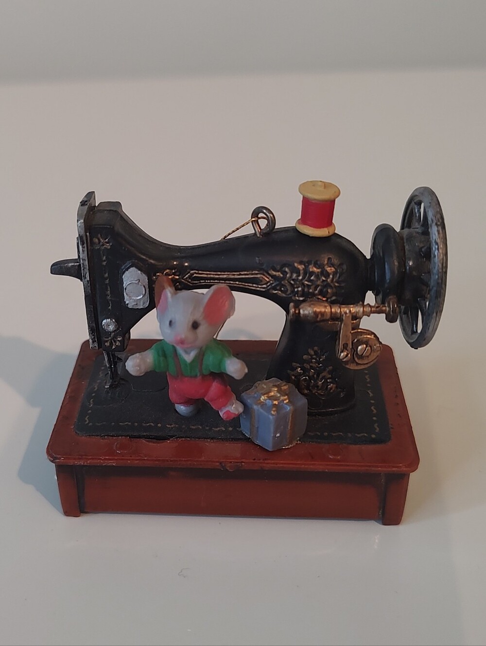Hallmark Sewing Machine Mouse Christmas Tree Holiday Ornament